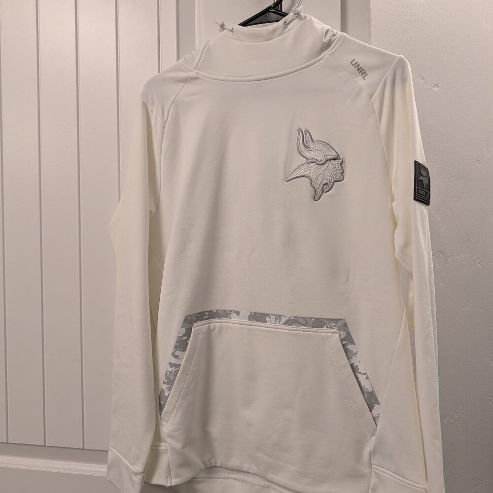 UNRL Vol 3 No 6 Minnesota Vikings Hoodie White - Picture 2 of 8